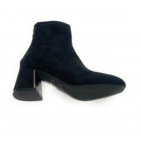 Scarpe donna ankle boot Gold&gold tc 60 in ecopelle scamosciato nero D21GG18