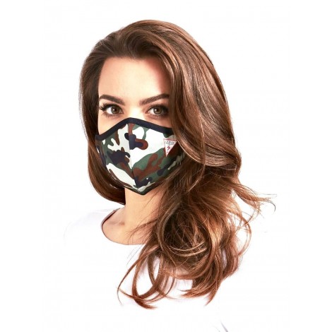 Mascherina facciale lavabile  Guess  camouflage cotone ES21GU02