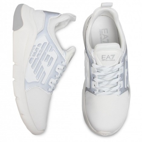 Sneaker running EA7 Emporio Armani A-Racer unisex Reflex X8X057 white/ silver US21EA13