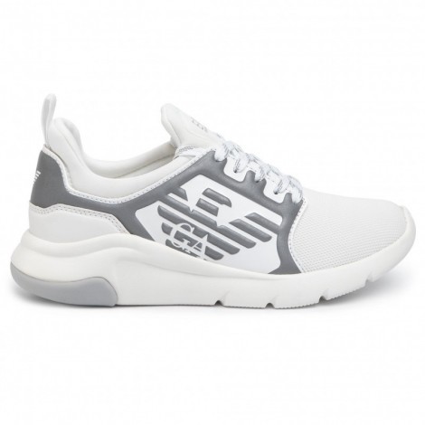 Sneaker running EA7 Emporio Armani A-Racer unisex Reflex X8X057 white/ silver US21EA13