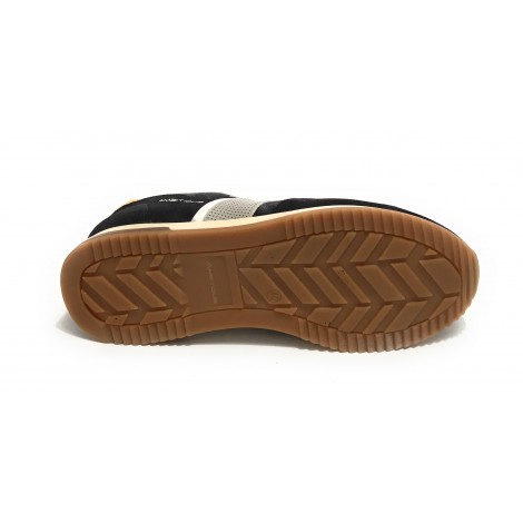 Scarpe uomo Ambitious 11319 sneaker running suede blu navy US21AM14