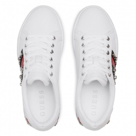 Scarpe donna sneaker Guess Ricena 4G white DS21GU45 FL6RICPAT12
