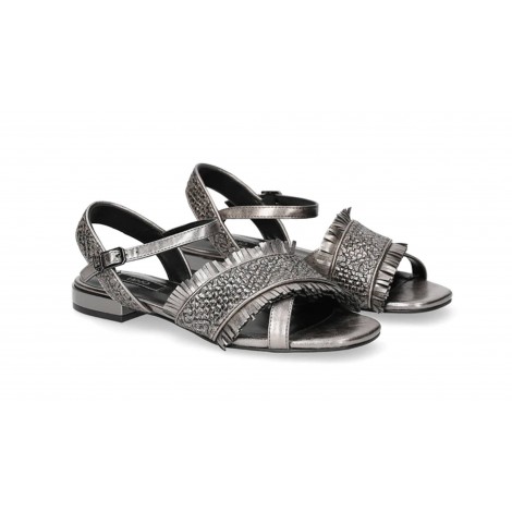 Scarpe donna sandalo Liu-jo Astra pewter DS21LJ21 SA1021