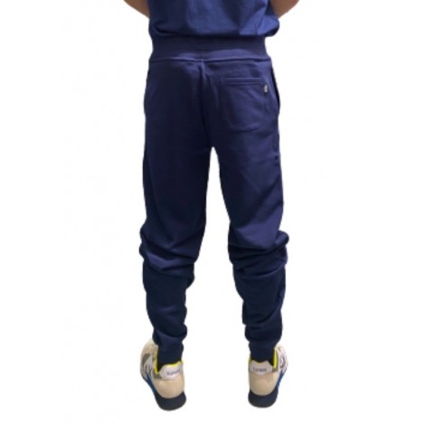 Pantalone felpa Moschino  home pants blu uomo ES21MO32 A4322