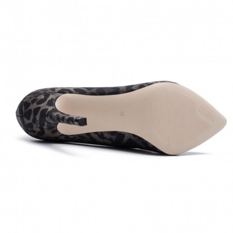 DECOLLETE GUESS A PUNTA MOD. BLIX TC 90 ECOPELLE LEOPARDATO DONNA D20GU07