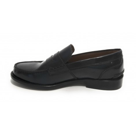 Mocassino uomo Elite in pelle abrasivata blu US21EL01