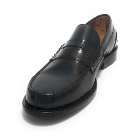Mocassino uomo Elite in pelle abrasivata blu US21EL01