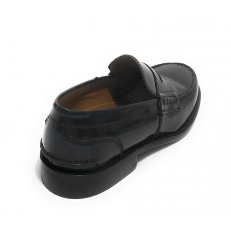 Mocassino uomo Elite in pelle abrasivata blu US21EL01