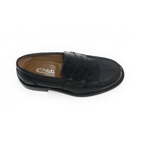 Mocassino uomo Elite in pelle abrasivata blu US21EL01