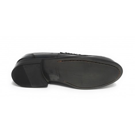 Mocassino uomo Elite in pelle abrasivata blu US21EL01