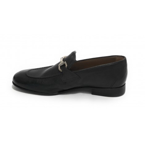 Mocassino uomo Elite con fibbia in pelle colore nero US21EL09