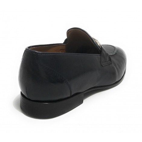 Mocassino uomo Elite con fibbia in pelle colore blu US21EL11