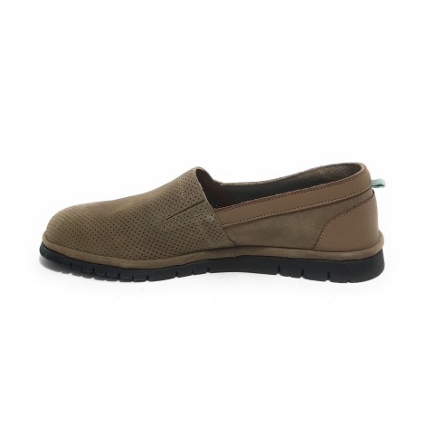 Scarpe uomo Ambitious 11162 mocassino in pelle scamosciata taupe US21AM26