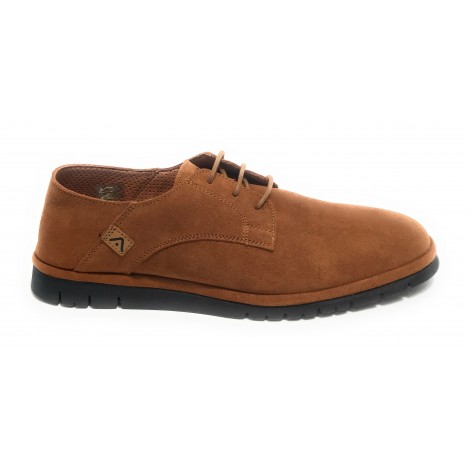 Scarpe uomo Ambitious 11352 stringata in pelle scamosciata colore camel US21AM28