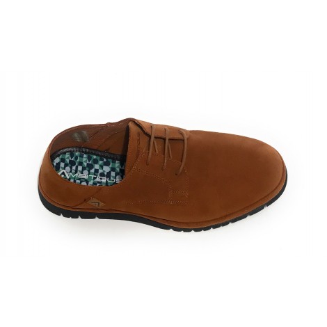 Scarpe uomo Ambitious 11352 stringata in pelle scamosciata colore camel US21AM28