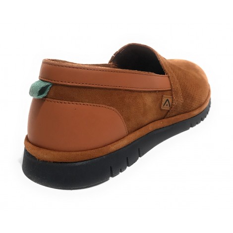 Scarpe uomo Ambitious 11162 mocassino in pelle scamosciata camel US21AM31