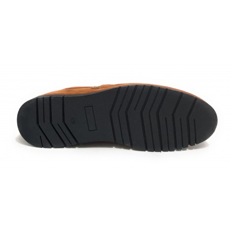 Scarpe uomo Ambitious 11162 mocassino in pelle scamosciata camel US21AM31