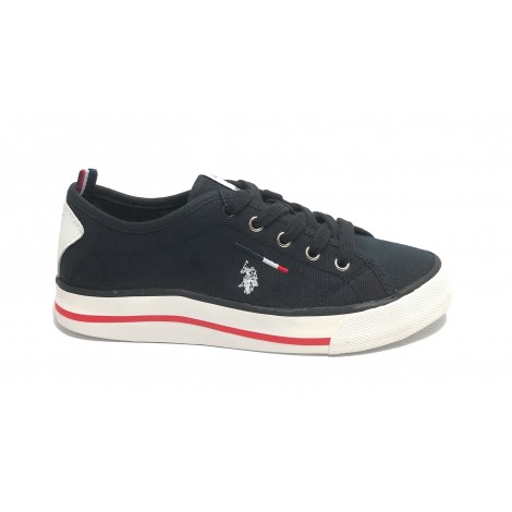 Scarpe bambino US Polo sneaker Wave 149 canvas dark blue ZS21UP04