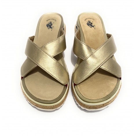 Scarpe donna US Polo sandalo/ ciabatta Erica gold DS21UP39 A4041SO/Y1