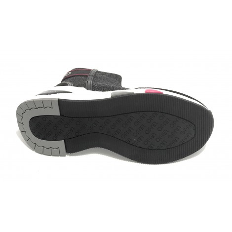 Scarpe donna sneaker calzino Liu-Jo Hoa 15 in suede/ tessuto nero D22LJ02 BF1023 TX196