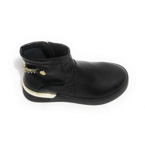 Scarpe donna Liu-Jo sneaker alto Silvia mid ecopelle nero D22LJ14 BF1087