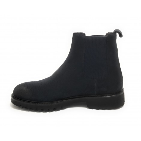 Stivaletto beatles uomo Elite in pelle scamosciata blu U22EL04