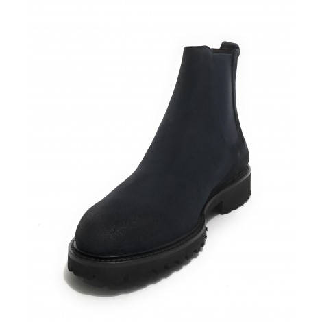 Stivaletto beatles uomo Elite in pelle scamosciata blu U22EL04