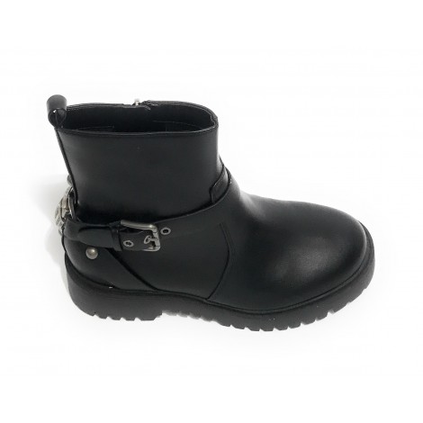 Scarpe donna Guess stivaletto biker Oracia bootie black D22GU39 FL8OCILEA10