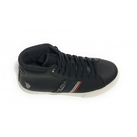 Scarpe U.S. Polo sneaker alto Marcs in ecopelle blue uomo U22UP01