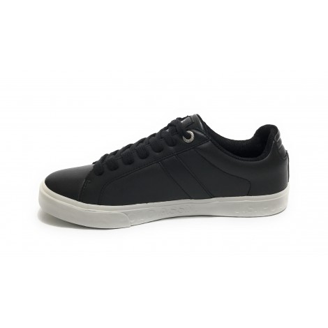 Scarpe U.S. Polo sneaker Marcs in ecopelle nero uomo U22UP05