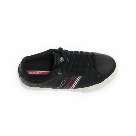 Scarpe U.S. Polo sneaker Marcs in ecopelle nero uomo U22UP05