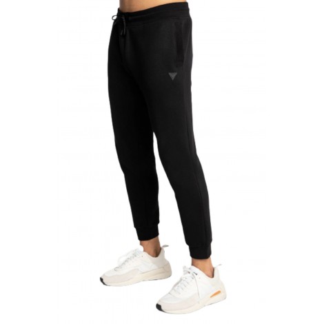 Pantalone uomo Guess Aldwin in cotone nero E22GU66 U1YA04K9V31