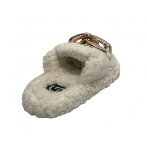 Scarpe donna Gold&gold pantofola in pelo sintetico sherpa bianco D22GG06