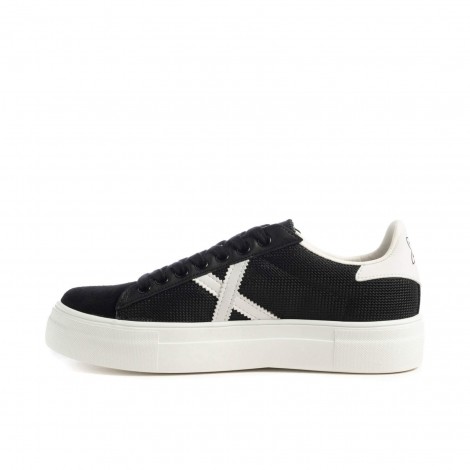 Scarpe donna Munich sneaker Rete Sky 14 suede/ tessuto nero DS21MU07 8085014