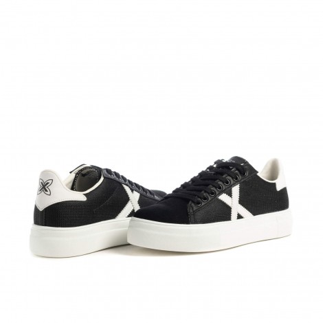 Scarpe donna Munich sneaker Rete Sky 14 suede/ tessuto nero DS21MU07 8085014