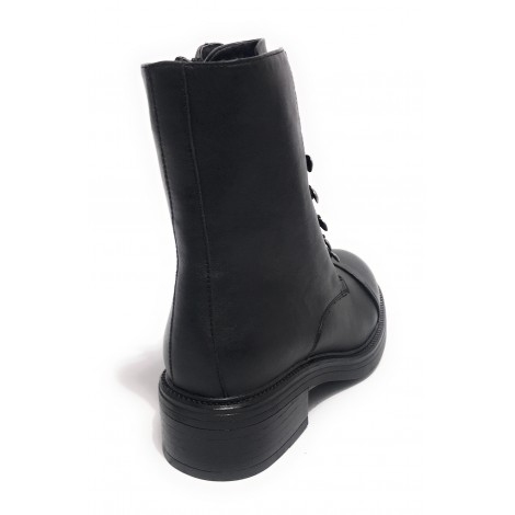 Scarpe donna Gold&gold anfibio in ecopelle nero D22GG20 GB217