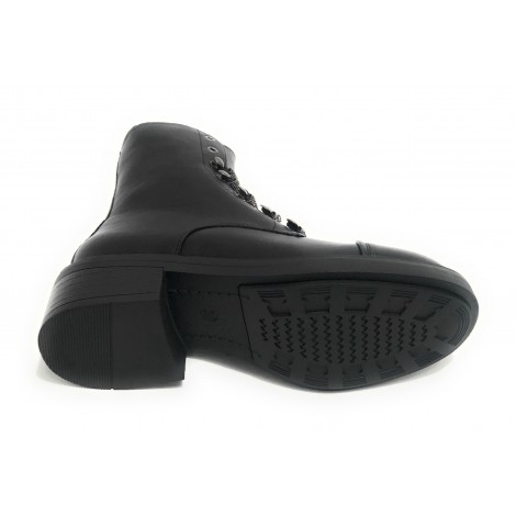 Scarpe donna Gold&gold anfibio in ecopelle nero D22GG20 GB217