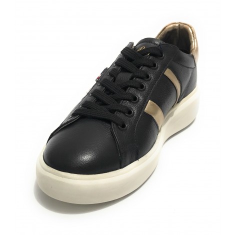 Scarpe donna US Polo sneaker Cardi 001 in pelle black D22UP05