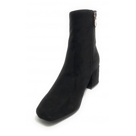 Scarpe donna tronchetto Gold&gold in ecopelle scamosciato nero D22GG25 GP169