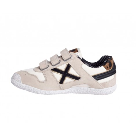 Scarpe bambina Munich sneaker Mini Goal in pelle e animalier Z22MU12 8128534
