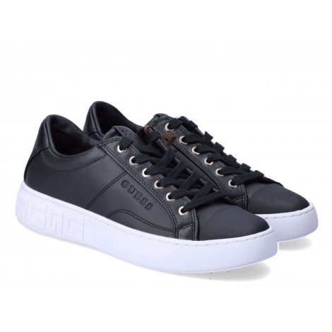 Scarpe donna sneaker Guess Intrest in pelle black DS22GU07 FL5INTLEA12