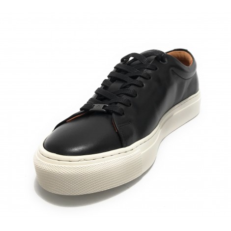 Scarpe uomo Ambitious 11187A sneakers in pelle nero US22AM07