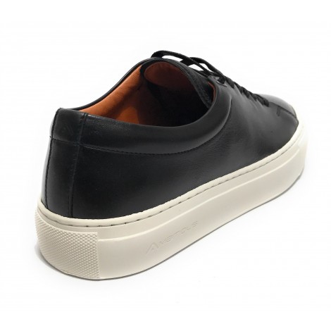 Scarpe uomo Ambitious 11187A sneakers in pelle nero US22AM07