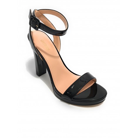 Sandalo Guess Kalare TC 110 pelle nero vernice DS22GU58 FL6K2LELE03