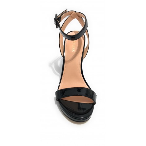 Sandalo Guess Kalare TC 110 pelle nero vernice DS22GU58 FL6K2LELE03