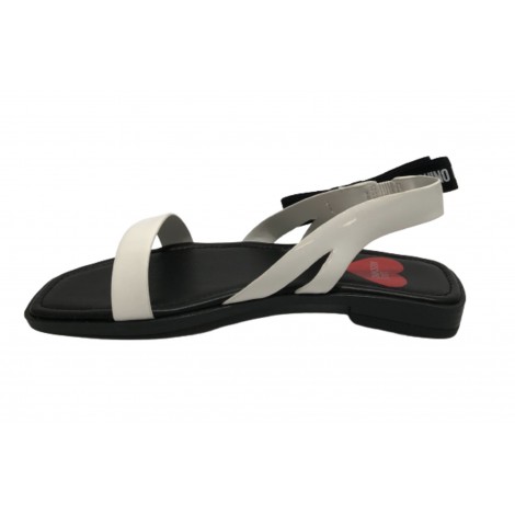 Scarpe donna Love Moschino sandalo in ecopelle bianco DS22MO18 JA16212G