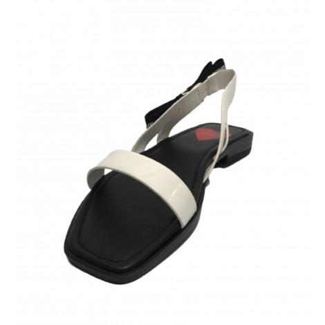 Scarpe donna Love Moschino sandalo in ecopelle bianco DS22MO18 JA16212G