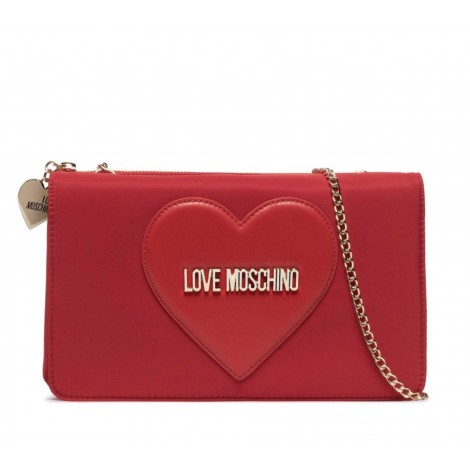 Borsa donna Love Moschino pochette a mano/ tracolla in nylon rosso BS22MO134 JC4334