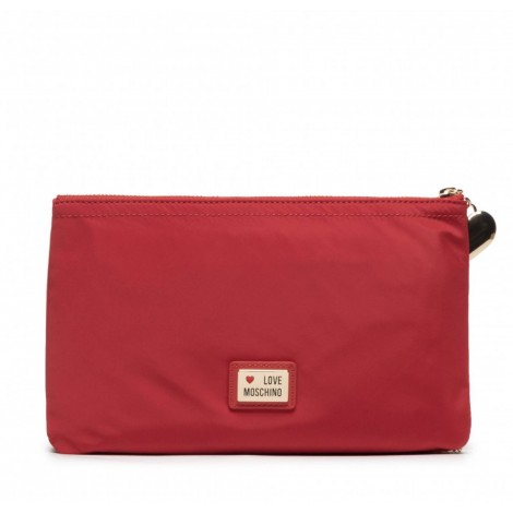 Borsa donna Love Moschino pochette a mano/ tracolla in nylon rosso BS22MO134 JC4334