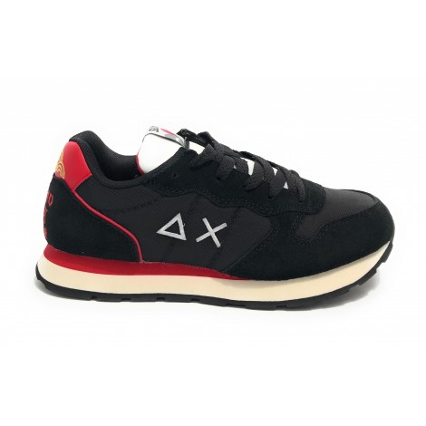 Scarpe Sun68 sneaker Boy's Tom in Japan suede/ nylon nero ZS22SU24 Z32305
